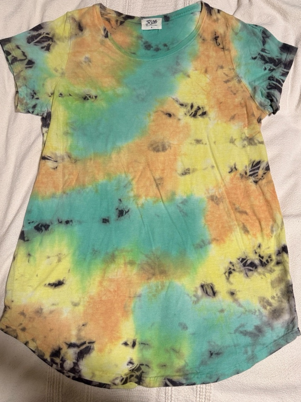 100% Organic Cotton Tie-Dye Short Sleeve Tee by Kira